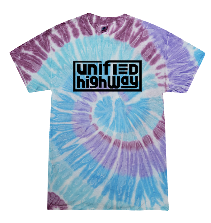 Tie Dye Logo Tee - Blue/Purple