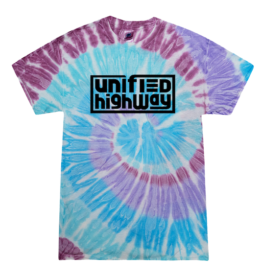 Tie Dye Logo Tee - Blue/Purple